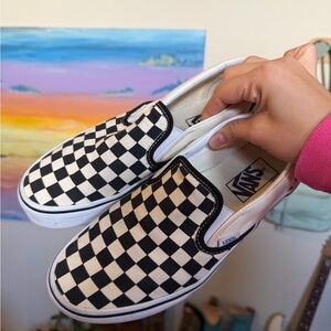 Vans Checkerboard Slip-On Sneakers